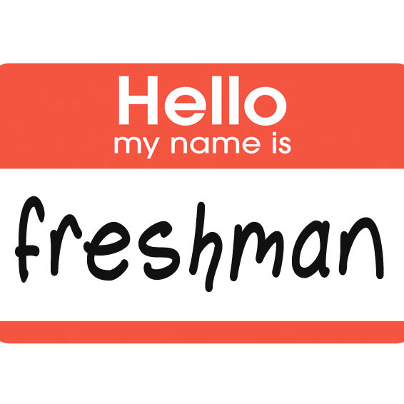 How to spot a freshman.